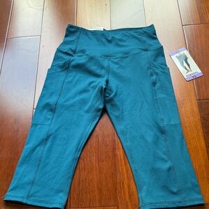 Teal Cropped Women's Pants